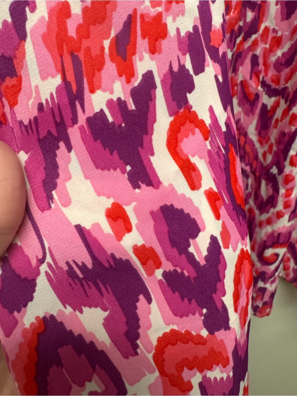 Umgee Pink Multi-Print Ruffle Sleeve Tunic - Picture 2 of 2